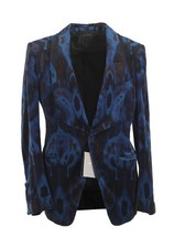 TOM FORD Alexander Blue Black Cocktail Tuxedo Dinner Jacket Size 52 IT / 42R ...