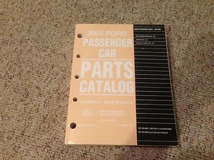 2005 Mercury Montego Factory Parts Catalog Manual Luxury Premier CVT