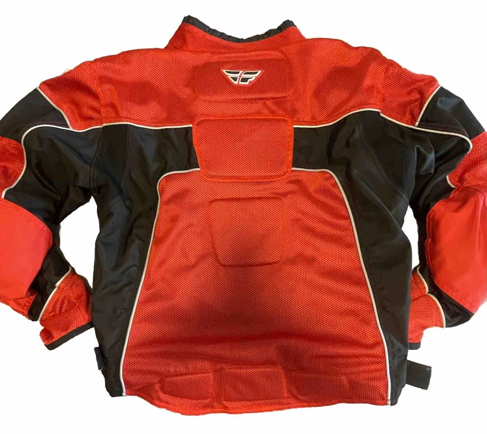 Fly Street Gear Men’s Racing Padded Motorcycle Jacket 2XL Red - Image 2 of 4