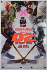 D2 The Mighty Ducks - original DS movie poster 27x40 1994 Ice Hockey