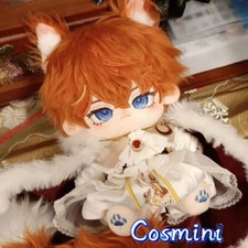 Anime Genshin Impact Tartaglia 20cm Plush Doll Dress up Toy Plushie Game
