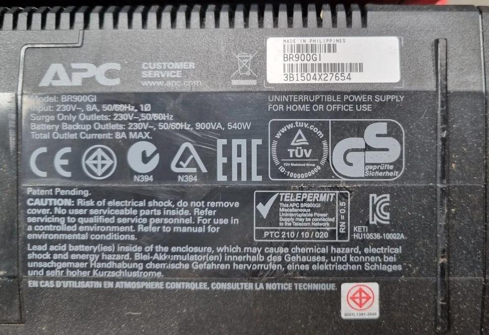 APC BR900GI BACK-UPS PRO 900 (RBD7.3) - Image 4 of 4