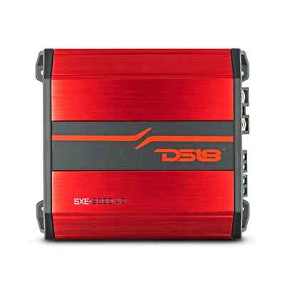 DS18 Compact 4/3/2 Channel Class-D 2000 Watt Car Amplifier Red SXE-2000.4D/RD
