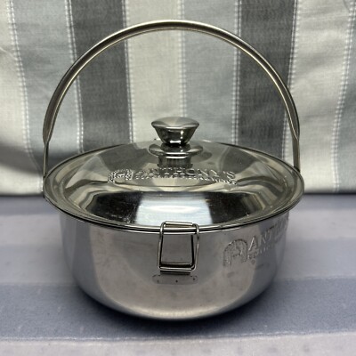 Anthonys Coal Fired Pizza 9  Stainless Steel Lidded Pasta Serving Pot Cookware