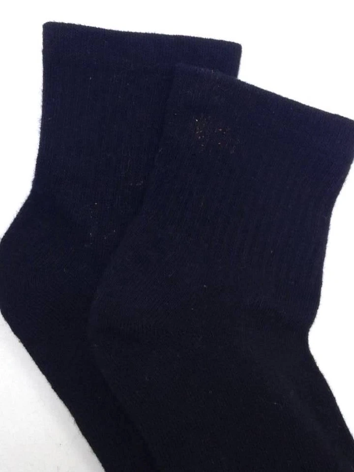 $34 Bloomingdale'S Women'S 3 Pair Pack Black Cotton Quarter Ankle Socks One-Size Foto 2 de 2