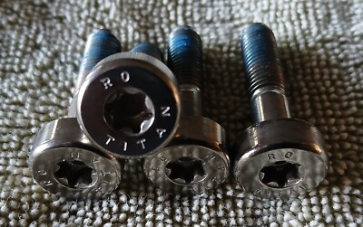 LOT OF 4 BRABUS TITANIUM BOLTS (USED)  FOR THE BRABUS 2-PIECE WHEEL