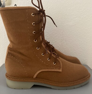 Max Mara Ankle Boot aus Wildleder und Kaschmir ,gr 39,Farbe cogniac