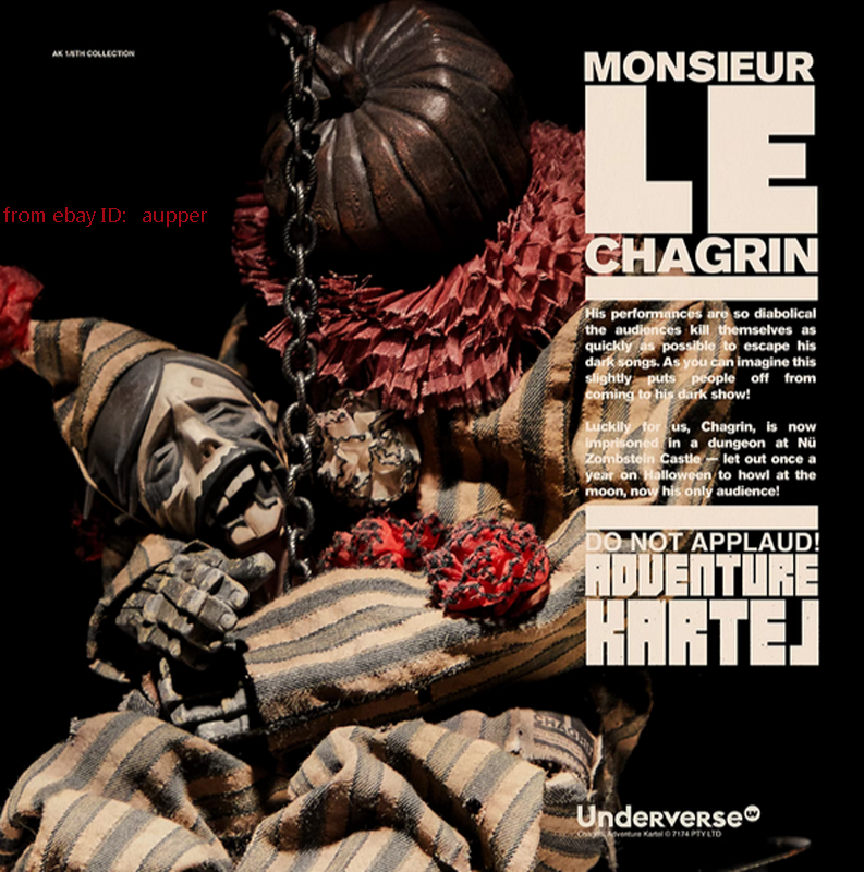 その他 threea Adventure Kartel MONSIEUR CHAGRIN Underverse Adventure Kartel Monsieur Le Chagrin 1/6 Action Figure