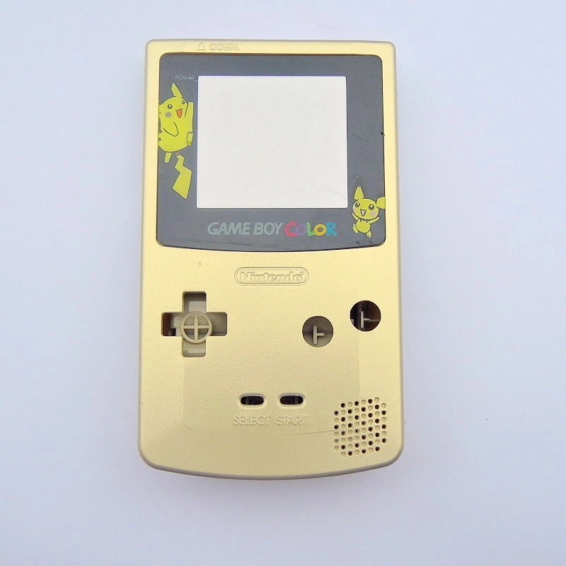 GBC Nintendo Game Boy Color Replacement Housing Shell Pokemon Pikachu Gold MINT
