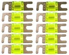 IMC Audio 100 Amp Mini ANL Fuse Gold for Car Audio Auto Marine Audio 10 Pack