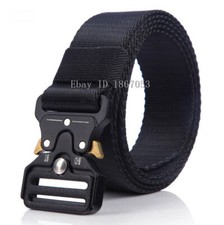 Men Women 32mm Tactical Belt Military Nylon Quick Release Buckle Work Outdoor