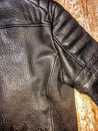 YIGAL AZROUEL Mens Black Leather Zipper Motorcycle Jacket Size L - Picture 13 of 15