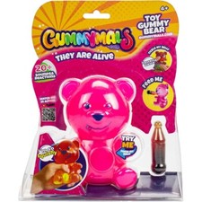 GUMMYMALS INTERACTIVE PINK GUMMY BEAR WITH 20 SOUNDS  REACTIONS NEW TOY
