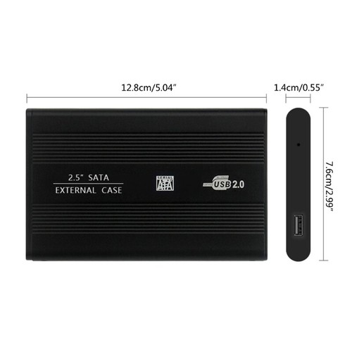 USB2.0 2.5Inch Hard Drive Disk Enclosure HDD Box Case Aluminum HDD Case - Photo 8/9