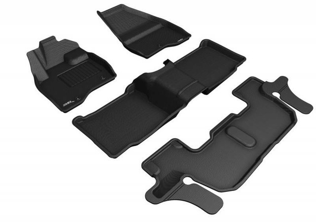 3D MAXpider 17-19 Fits Ford Explorer Bucket Seats 1st 2nd 3rd Row Black