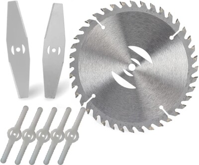 6 Inch 8 Pcs Grass Trimmer Blade Heads Replacements- 40 T Blade & 2 Stainless