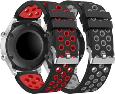 Compatible 22mm S3 Watch Strap, Soft Silicone