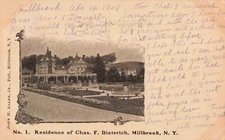 Residence of Charles Dieterich Millbrook New York NY 1906 Postcard