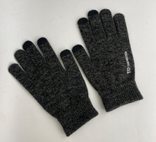 TRENDoux Touchscreen Gloves Men S/M Women L Warm Knit Winter Texting Grip Black