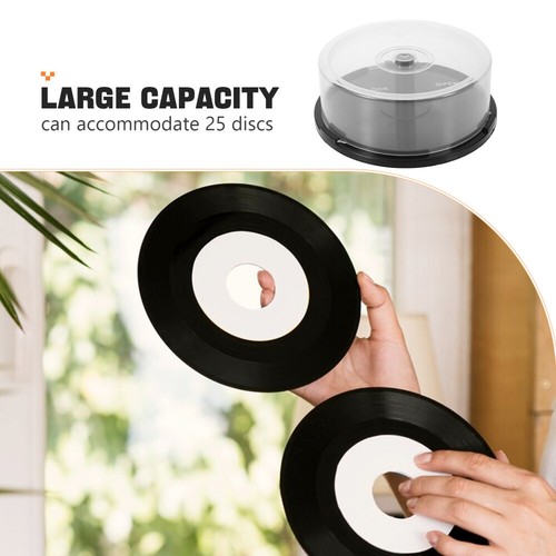CD Storage Bin Empty CD Storage Holder Plastic DVD Storage Container CD Holder - Picture 7 of 12