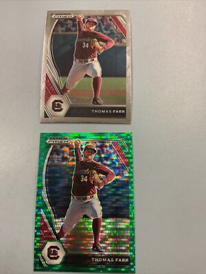 2021 Panini Prizm Draft Pick Cincinnati Thomas Farr Prospect Common And Pulsar 
