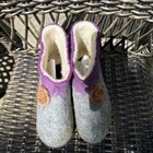Organic Felt handmade Slippers Booties Houseshoes for Girls US size 1.5 — photo 3