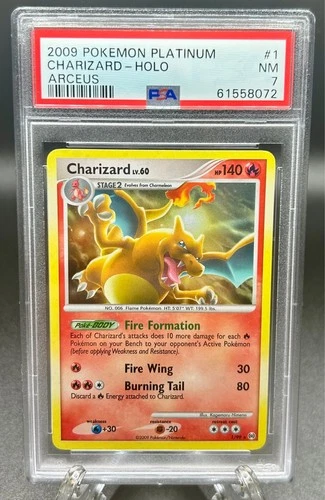 Pokemon TCG Charizard 1/99 Arceus Holo PSA 7