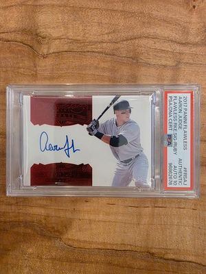 #ad Best hitter 2017 Flawless Aaron Judge Rookie Signature Ruby 20 PSA 10 Auto $2100.00