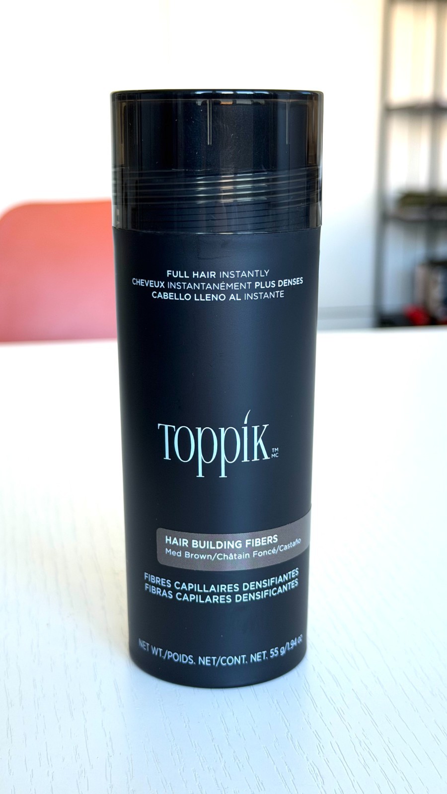 Toppik 55g Medium Brown: Microfibre Cheratina Castano Medio Originali