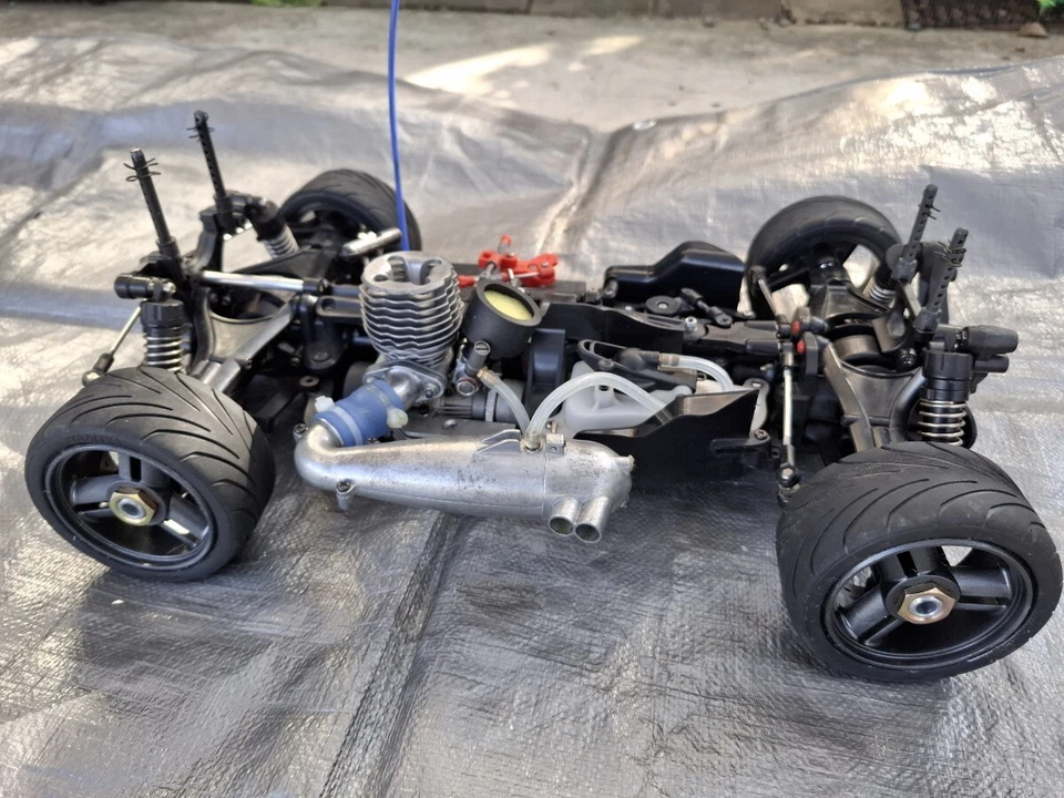 Tamiya 1/10 Nitro Buggy 4WD Night Crusher RC Car with Transmitter AS IS - Image 4 of 4