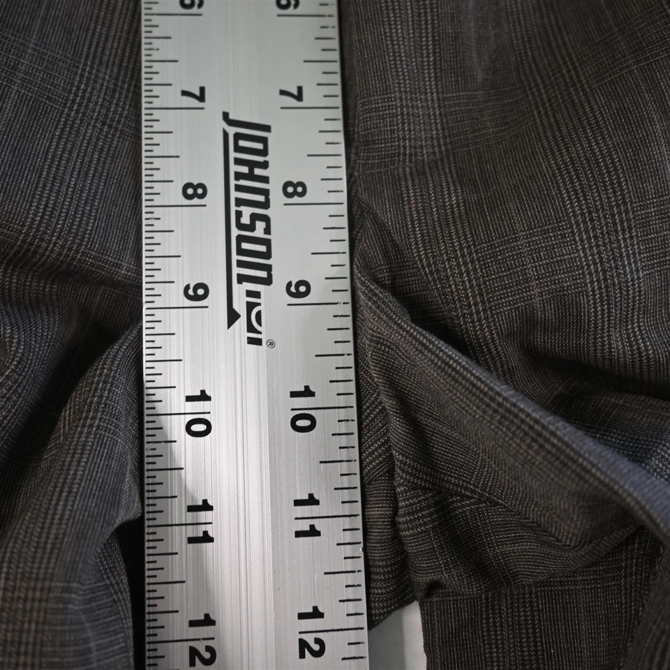 Bonobos 34x30 Brown Glenn Check 100% Wool Straight Mens Pants - Image 3 of 4