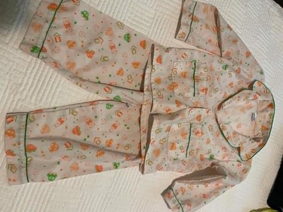 Vintage Pajamas 2 Piece Long sleeves/pants Viet Phat Size 1(3-6 months)