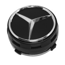 Tapacubos de rueda nuevos 4X AMG aleación negra 75 mm Benz Clase E modelo T S212