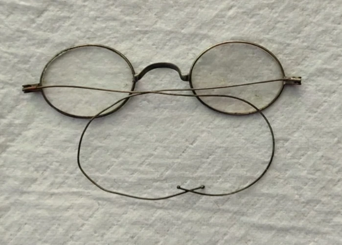 Antique Wire Rim Spectacles Glasses Vintage - Image 3 of 4