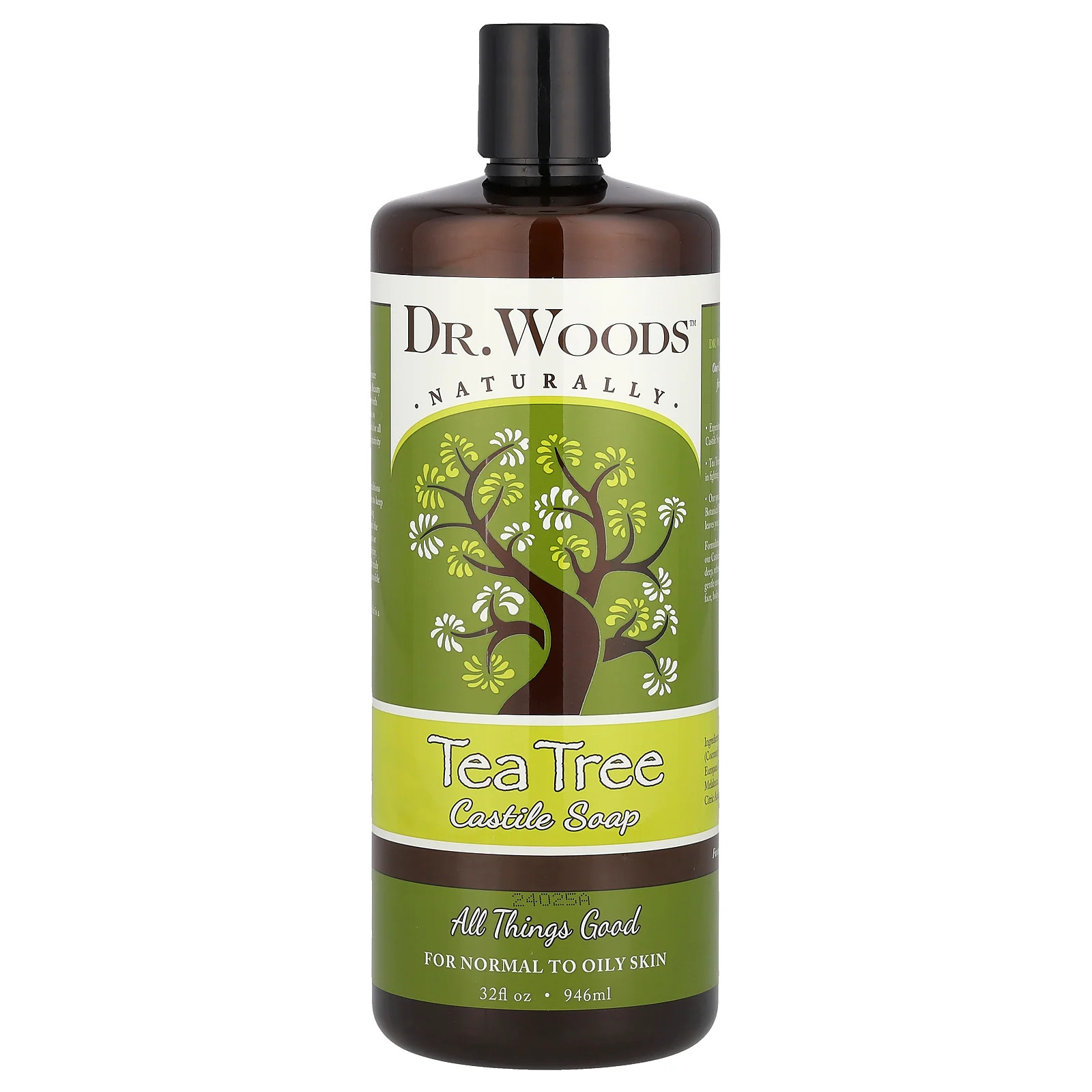 Кастильское мыло Dr Woods Tea Tree 32 жидких унции 946 мл 3190₽