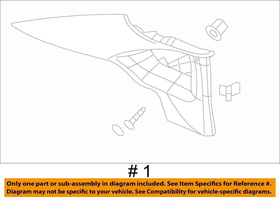 Chevrolet Impala Impala 2006-2016 panel limitado ASM QTR UPR TR Titan 23311871 Foto 3 de 3