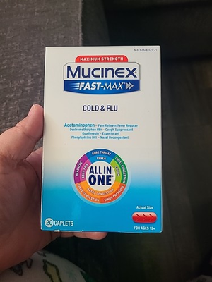 #ad #ad Mucinex Fast Max Cold And Flu 20 Caplets Exp 12 26 $9.86