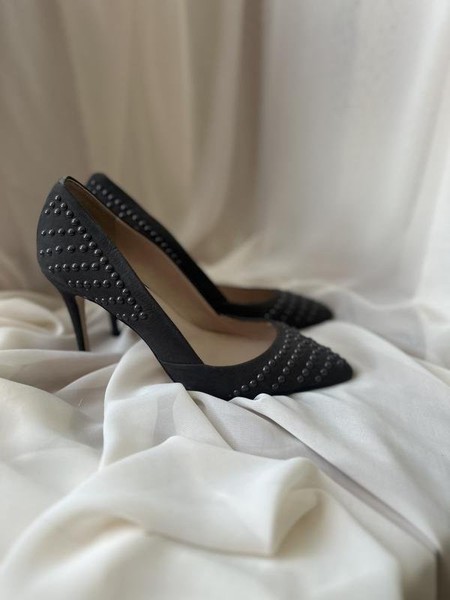 Women French Connection Heels Grey Suede 40.5