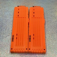Nerf N-Strike 18 Max Round Dart Gun Ammo Clip Magazine Lot of 2 No Darts