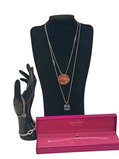 Sterling Silver Bundle x7 Pieces Necklaces Pendants Bracelet 33.78g Weight