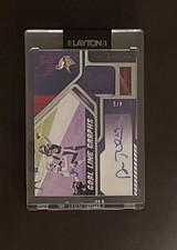 2021 Panini Playbook Adam Thielen Goal Line Graphs Red /5 #GLG-ATH Auto
