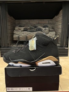 men's jordan retro 6 black and gold