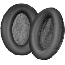 For Sennheiser HD 300 PRO Headphone - Black Protein Leather Ear Cushions Pair