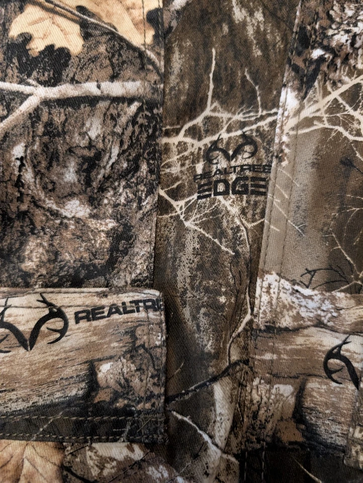 Realtree EDGE Camo Cargo Pants Mens 3XL 48 - 50 Elastic Waist 32" Inseam Hunting - Image 4 of 4