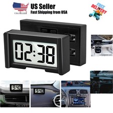 Small Digital Clock, Mini Car Dashboard Clock Battery Operated, Car Truck Das...