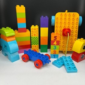 LEGO Duplo Toddler Build and Pull Along (10554) 15 pcs Starter Set + 17 More Pc.