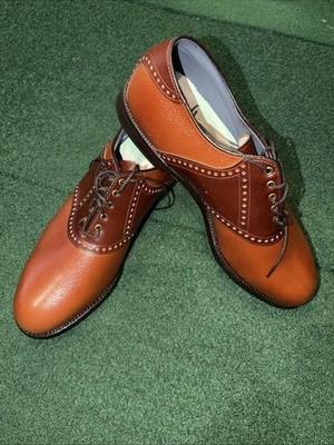 Footjoy Classics Dry Shoes US 10½ C New FootJoy Classics Dry All-Leather Golf Shoes Size 10.5D Vintage