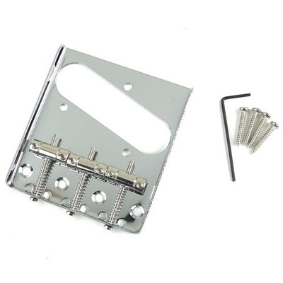 Replacement Early 50s Traditional Tele style Guitar bridge,3-Saddle,Chrome
