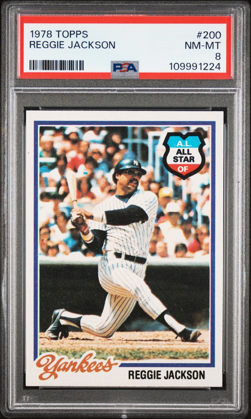 1978 Topps #200 Reggie Jackson - New York Yankees - PSA 8 - 109991224🔥⚾📈