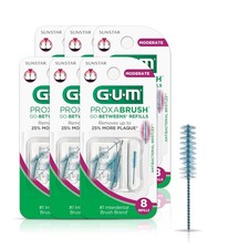 612A Proxabrush Go-Betweens Interdental Brush Refills Moderate 8 Ct - 6pk